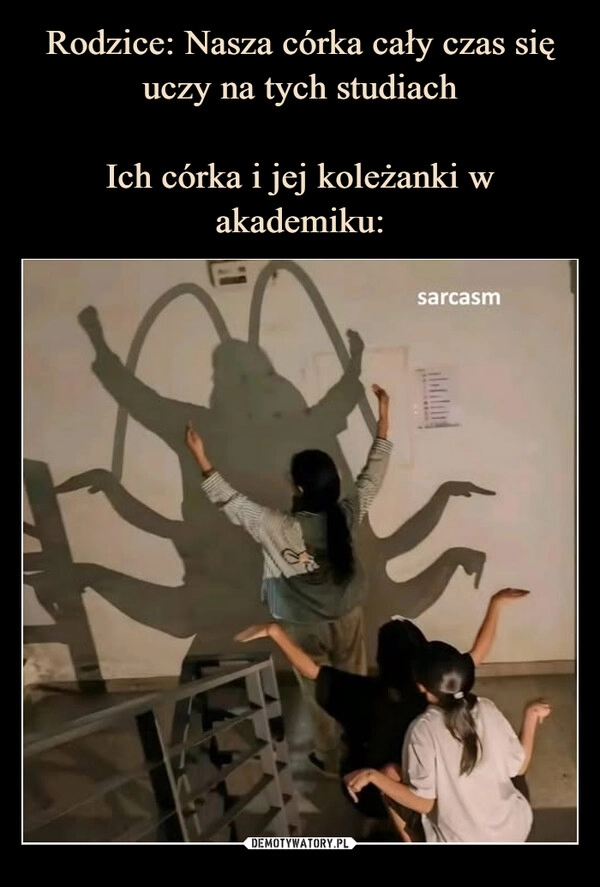 
    Rodzice: Nasza córka cały czas się uczy na tych studiach

Ich córka i jej koleżanki w akademiku: