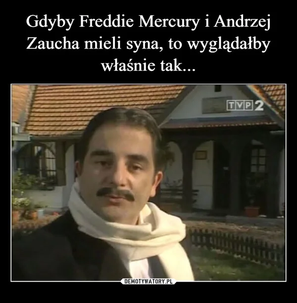 
    Gdyby Freddie Mercury i Andrzej Zaucha mieli syna, to wyglądałby właśnie tak...