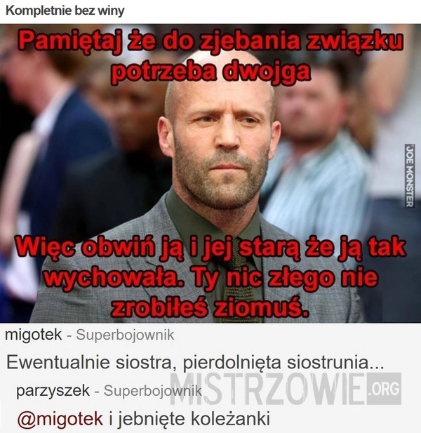 
    Kompletnie bez winy