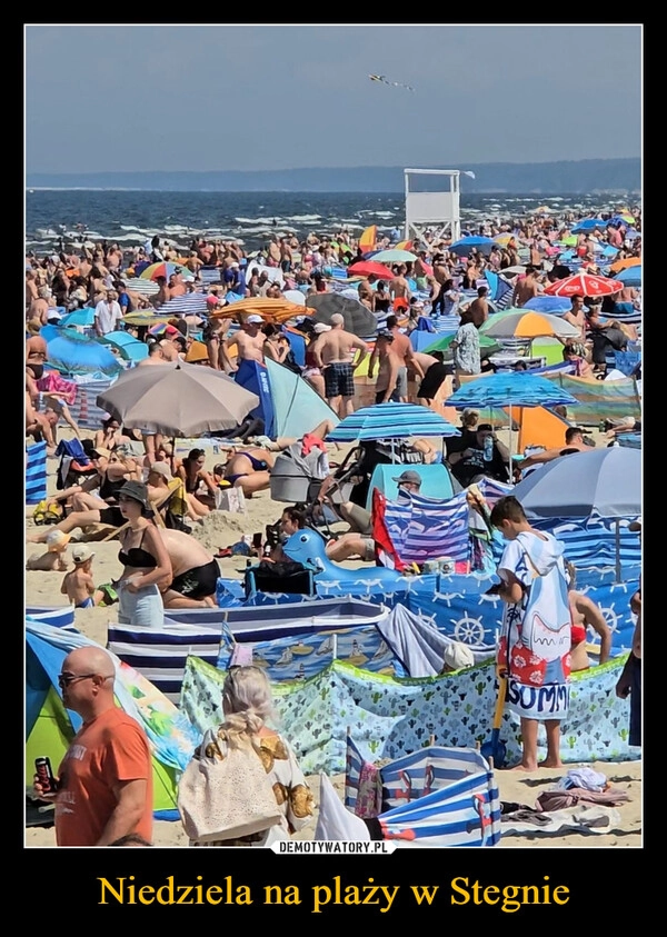 Niedziela na plaży w Stegnie