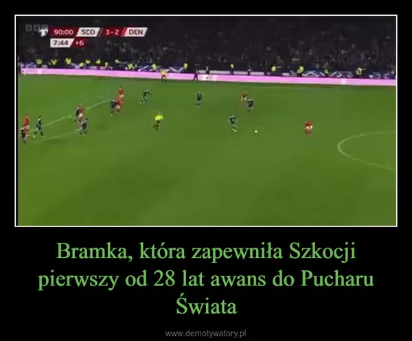 Bramka, która zapewniła Szkocji pierwszy od 28 lat awans do Pucharu Świata