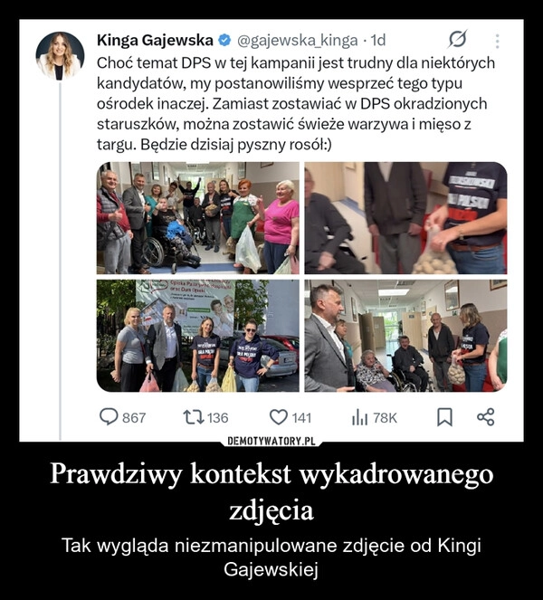 
    Prawdziwy kontekst wykadrowanego zdjęcia