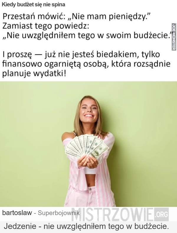 
    Kiedy budżet się nie spina