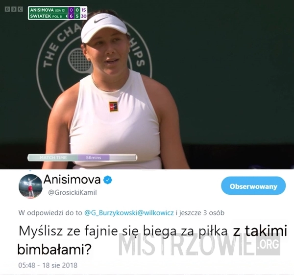 
    Rywalka Igi. To może być fejk