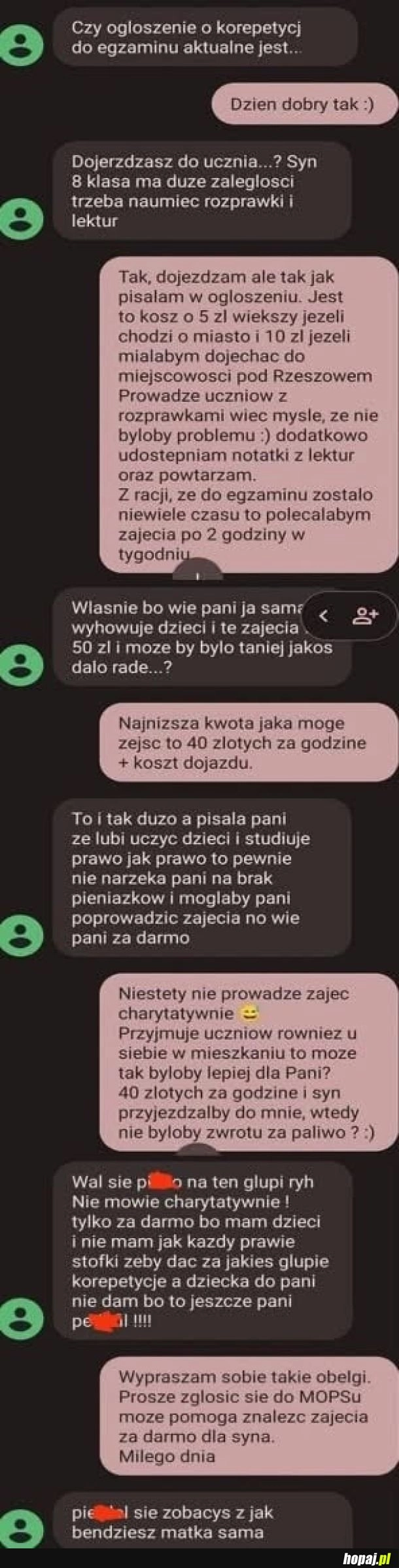 Uczciwa cena dla bombelka