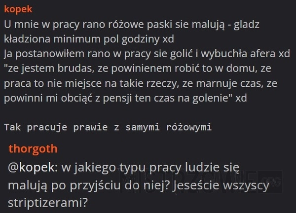
    W pracy: