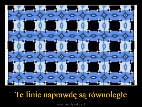 
    Te linie naprawdę są równoległe