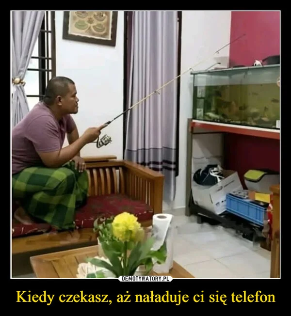
    Kiedy czekasz, aż naładuje ci się telefon
