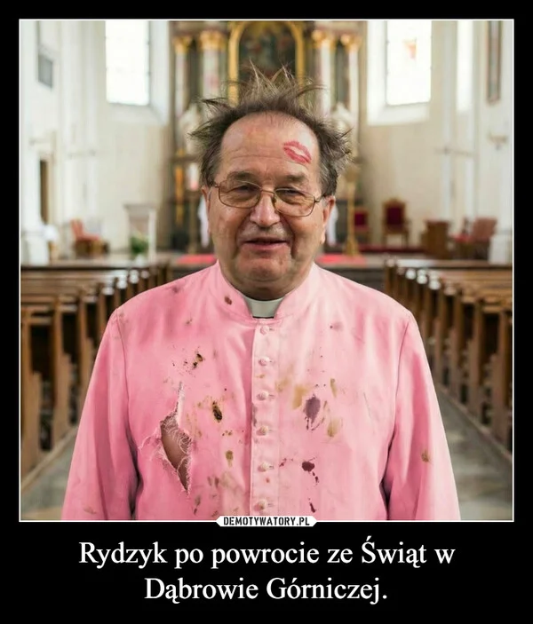 
    Rydzyk po powrocie ze Świąt w Dąbrowie Górniczej.