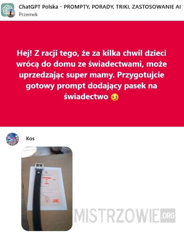 
    Świadectwo