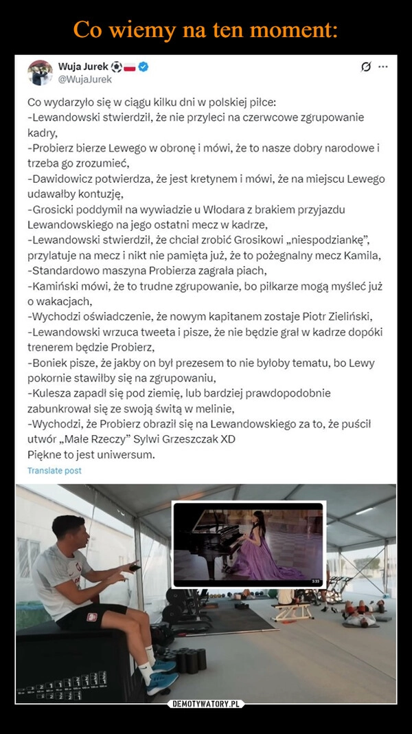 
    Co wiemy na ten moment: