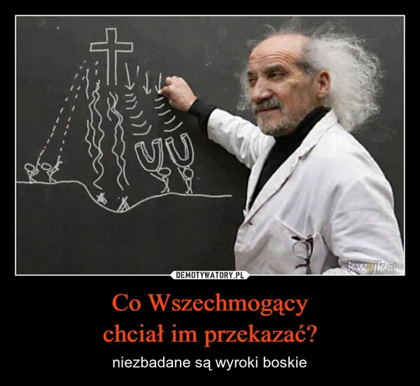 
    Co Wszechmogący chciał im przekazać?