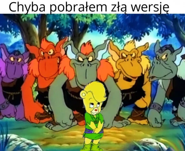 
    Chyba zła wersja