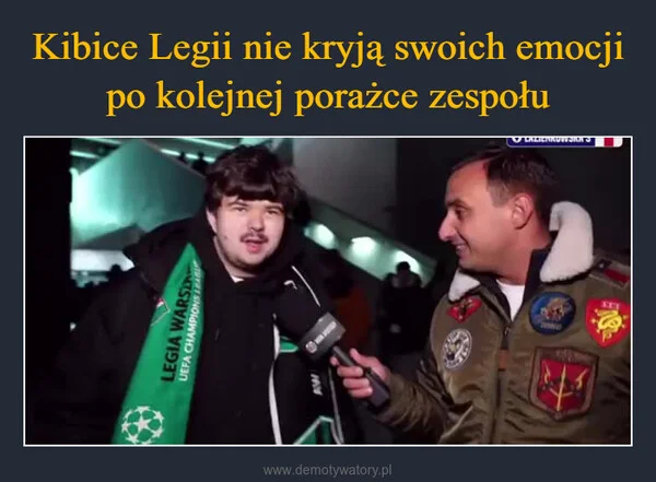 Kibice Legii nie kryją swoich emocji po kolejnej porażce zespołu