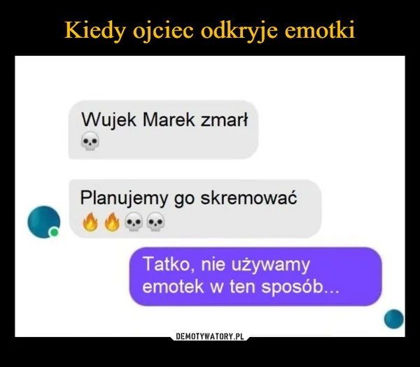 
    Kiedy ojciec odkryje emotki