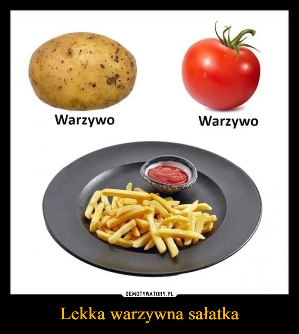 Lekka warzywna sałatka