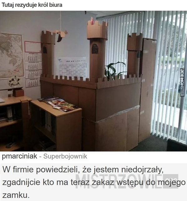 Tutaj rezyduje król biura