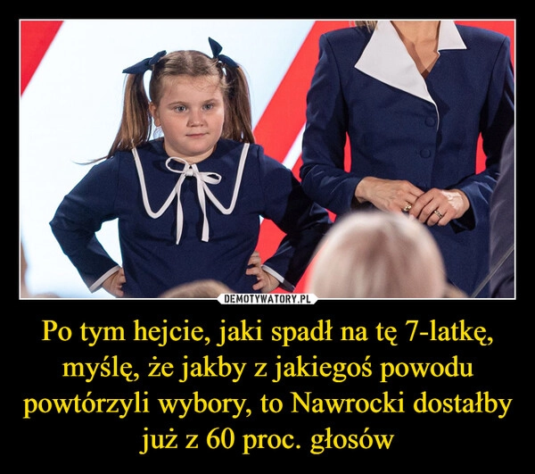 
    Po tym hejcie, jaki spadł na tę 7-latkę, myślę, że jakby z jakiegoś powodu powtórzyli wybory, to Nawrocki dostałby już z 60 proc. głosów