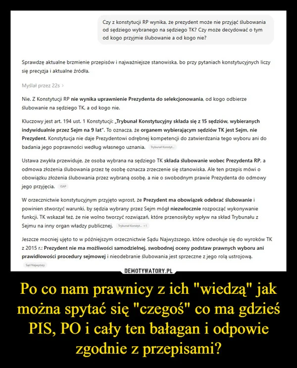 
    Po co nam prawnicy z ich 