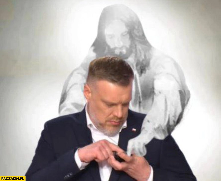 
    Zandberg puszcza filmik z telefonu Jezus prowadzi rękę klika