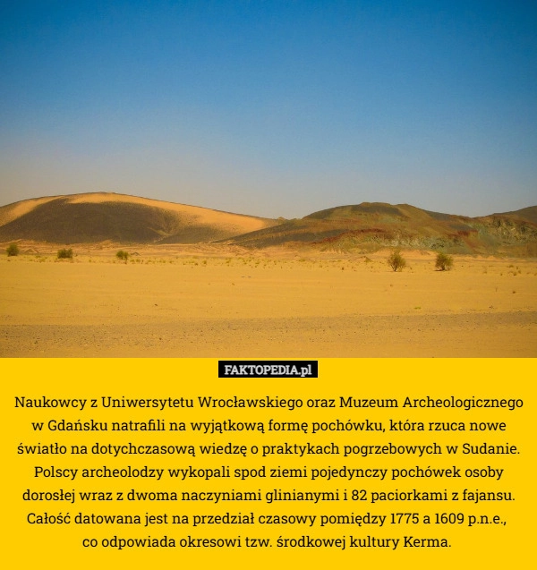 
    Naukowcy z Uniwersytetu Wrocławskiego oraz Muzeum Archeologicznego w Gdańsku