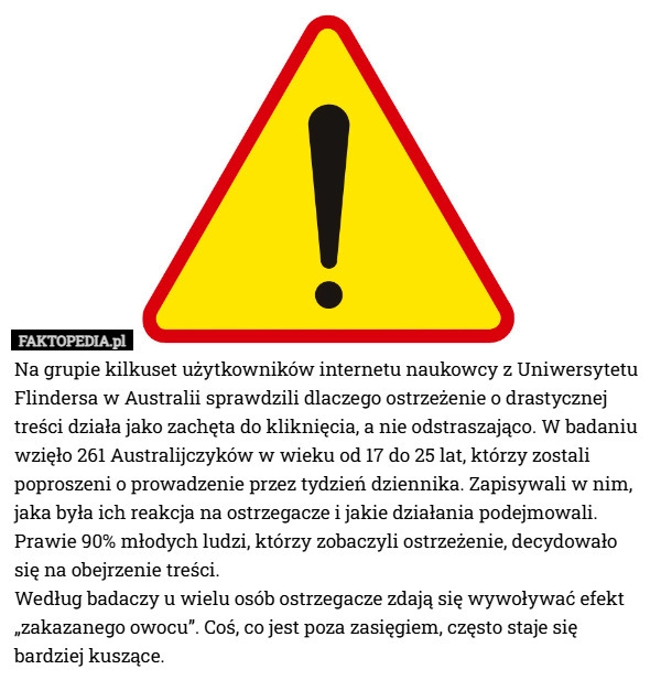 
    Na grupie kilkuset użytkowników internetu naukowcy z Uniwersytetu Flindersa