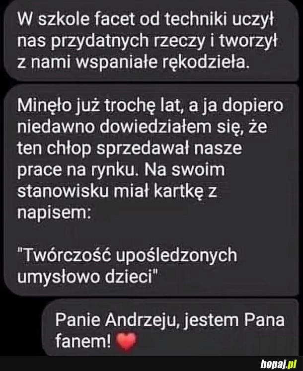 Pan Andrzej pozamiatał