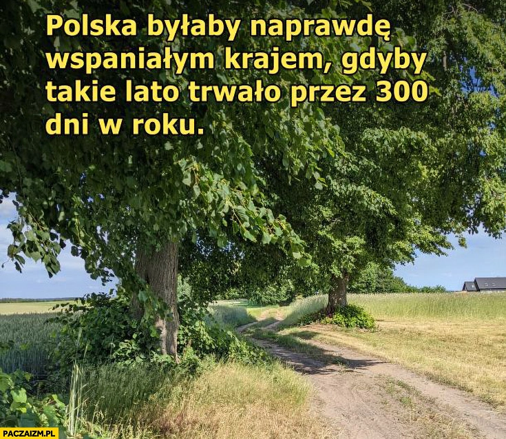 
    Polska byłaby naprawdę wspaniałym krajem gdyby takie lato trwało przez 300 dni w roku