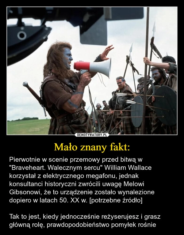 
    Mało znany fakt: