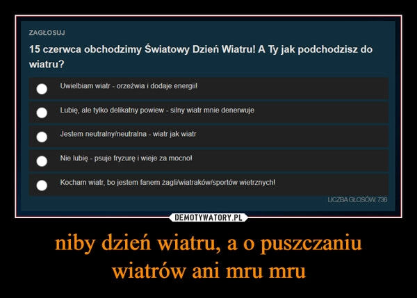 
    niby dzień wiatru, a o puszczaniu wiatrów ani mru mru