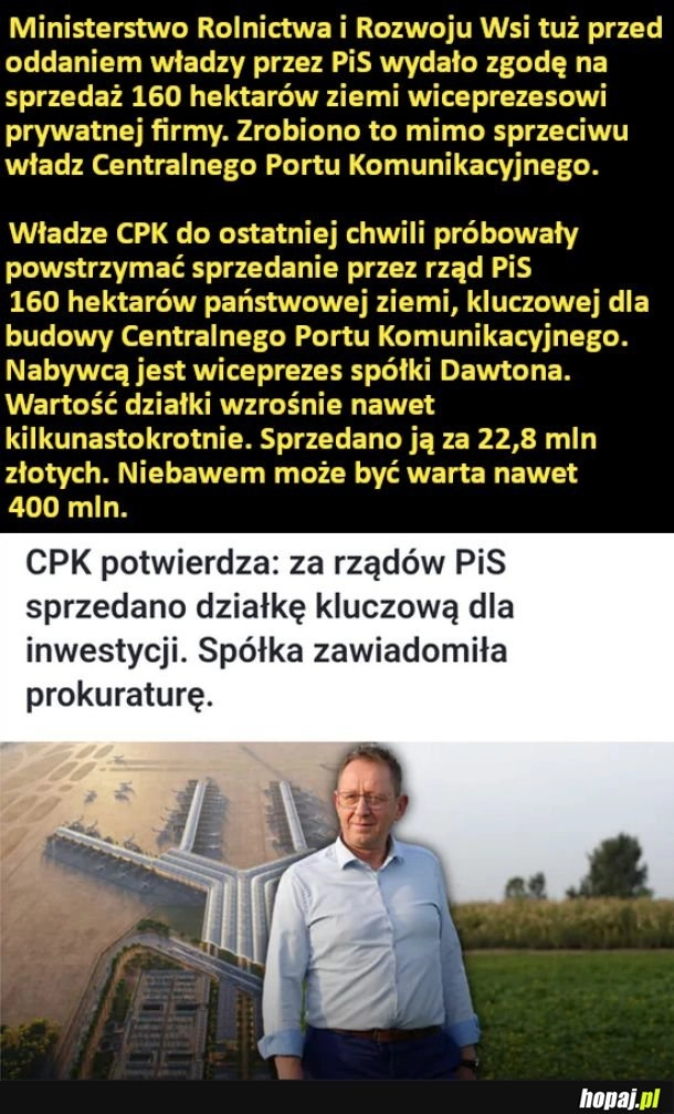 Rząd PiS wydał zgodę na sprzedaż 160 hektarów państwowej ziemi