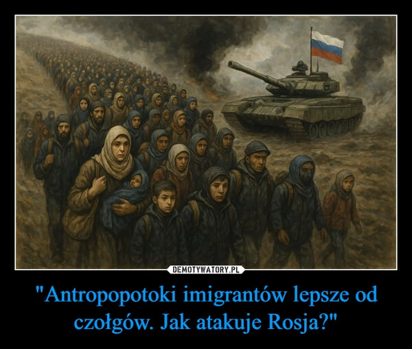"Antropopotoki imigrantów lepsze od czołgów. Jak atakuje Rosja?"