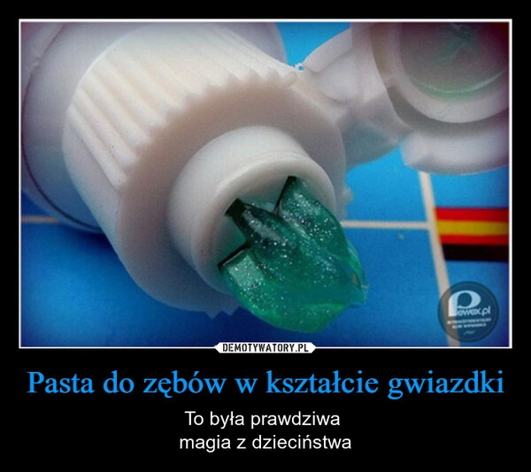 
    Pasta do zębów w kształcie gwiazdki