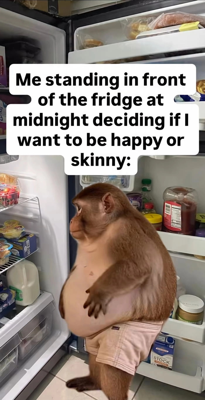 Midnight snack crisis.