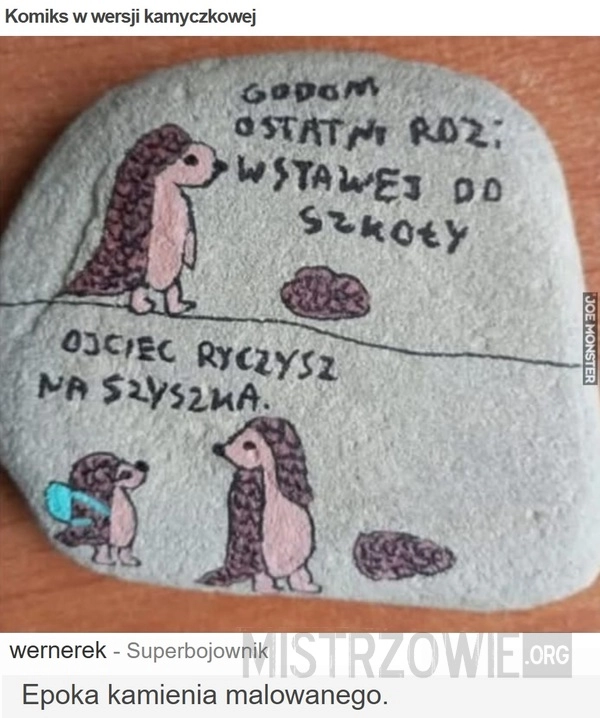 Komiks w wersji kamyczkowej