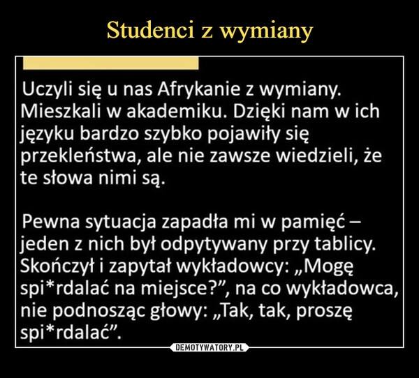 
    Studenci z wymiany