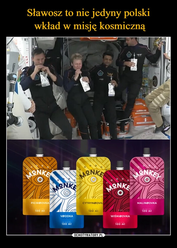 Sławosz to nie jedyny polski
 wkład w misję kosmiczną