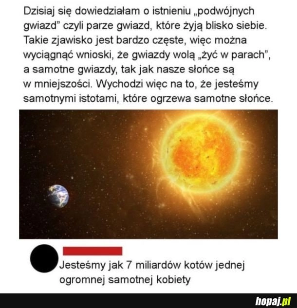 Samotne słońce