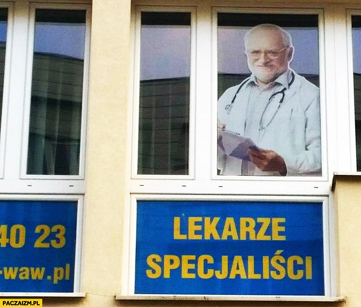 Lekarze specjaliści dziwny pan ze stocku