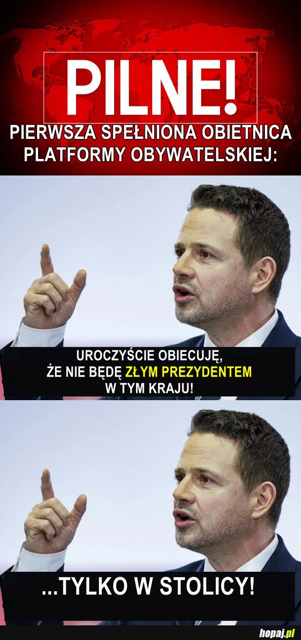 
    Pierwsza SPEŁNIONA obietnica PO!!!