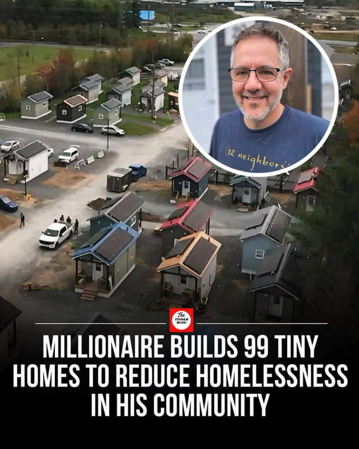 
    An inspiring initiative addressing homelessness with tiny homes.