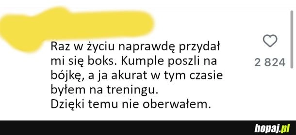 
    Warto chodzić na treningi