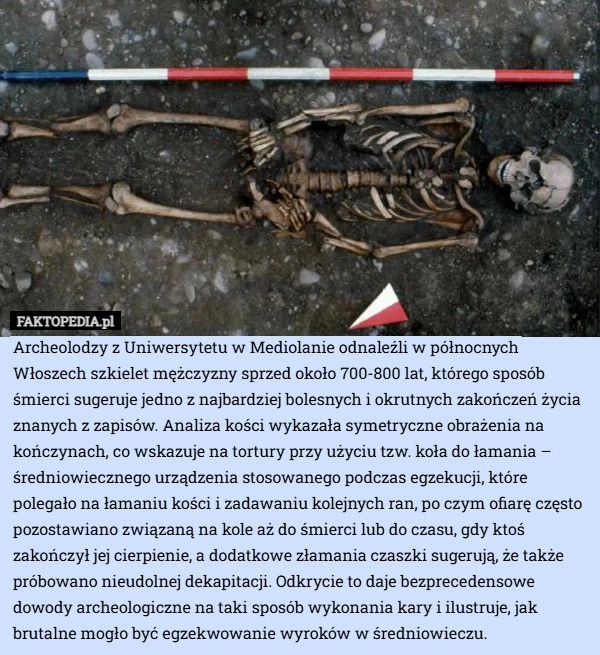 
    Archeolodzy z Uniwersytetu w Mediolanie odnaleźli w północnych Włoszech