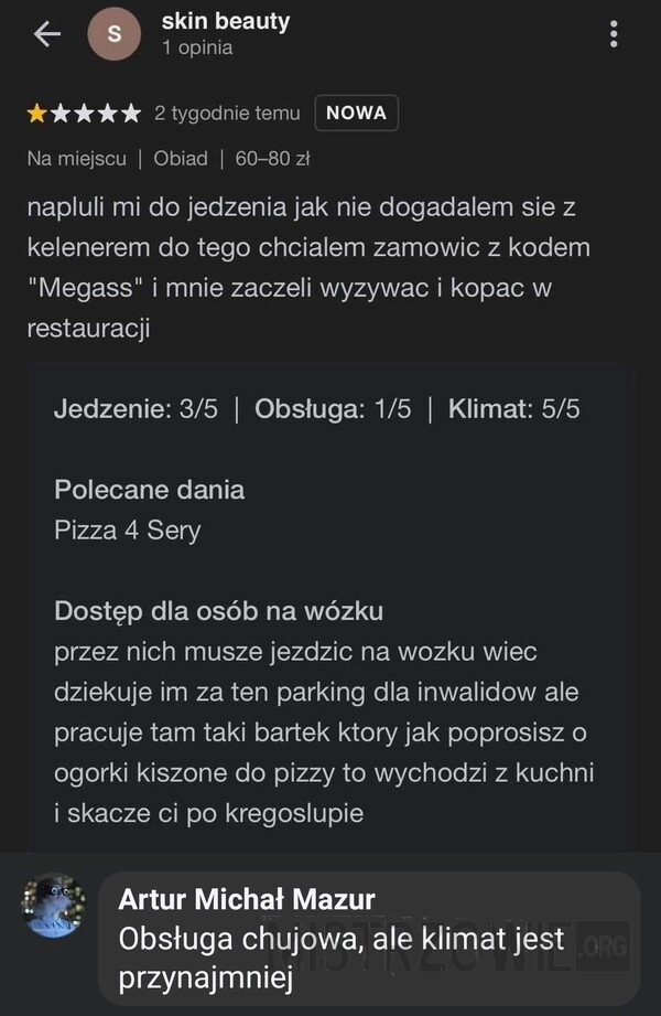 
    W restauracji