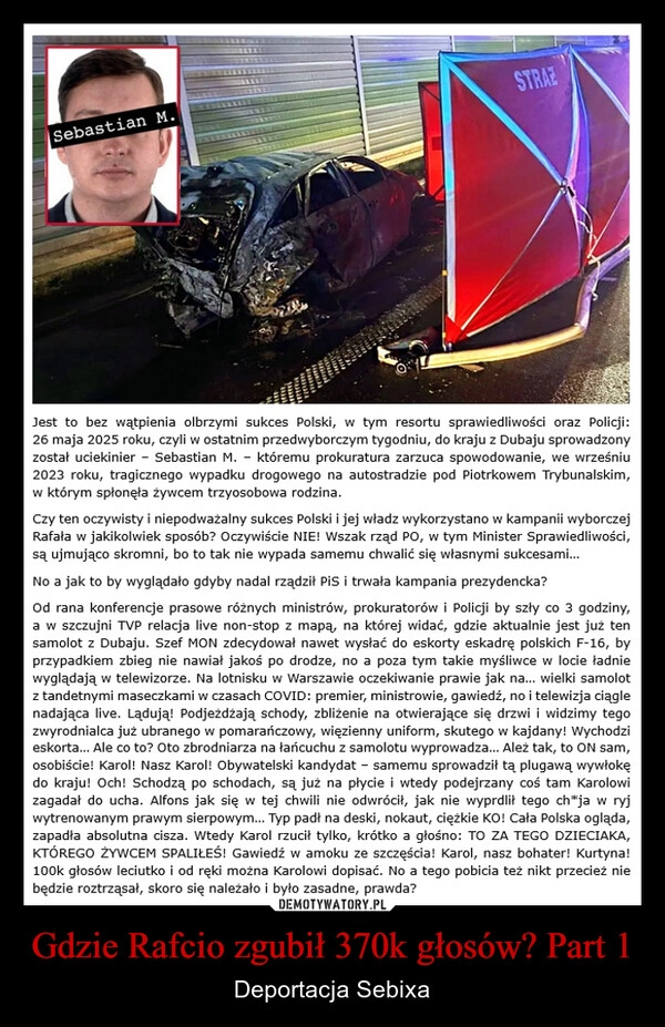 
    Gdzie Rafcio zgubił 370k głosów? Part 1