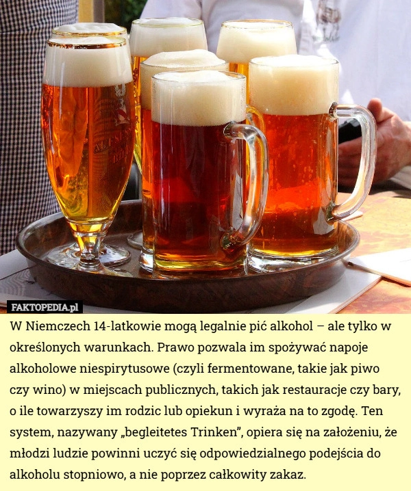 
    W Niemczech 14-latkowie mogą legalnie pić alkohol – ale tylko w określonych...