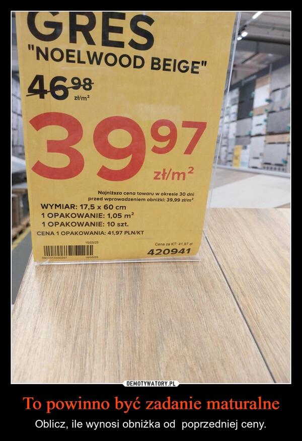 
    To powinno być zadanie maturalne
