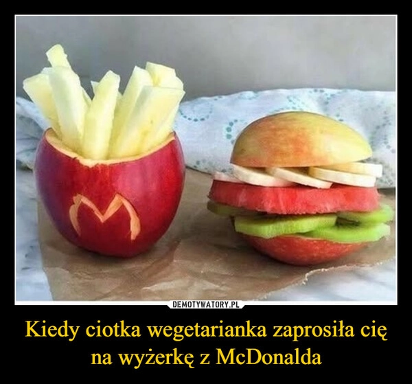 
    Kiedy ciotka wegetarianka zaprosiła cię na wyżerkę z McDonalda