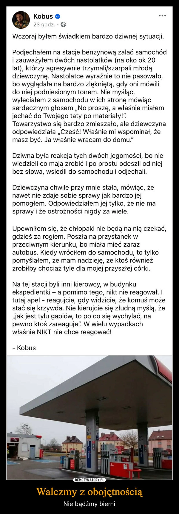 
    Walczmy z obojętnością