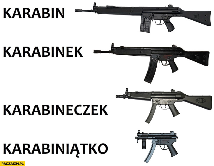 
    Karabin karabinek karabineczek karabiniatko
